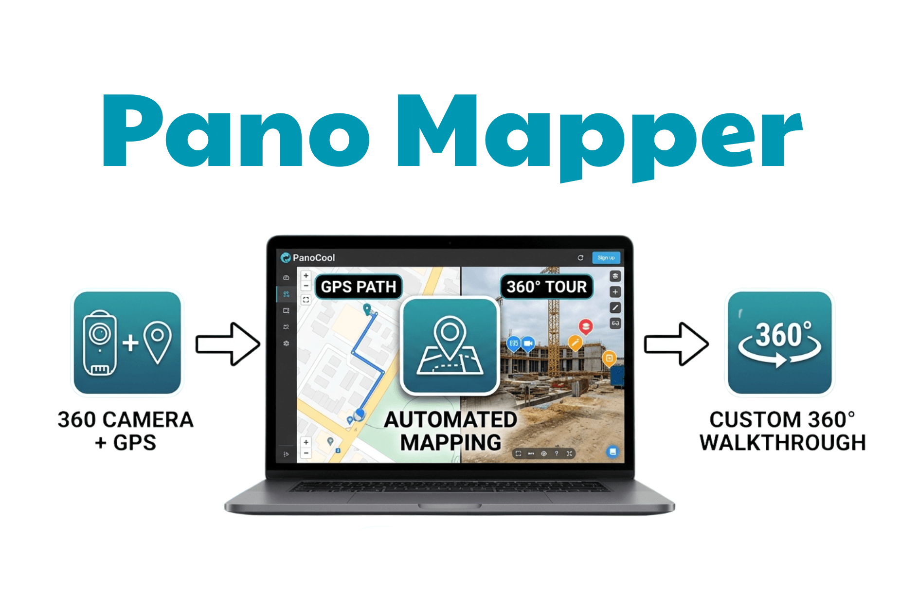 Pano Mapper - Create Walkthrough Tours from 360 Videos + GPX